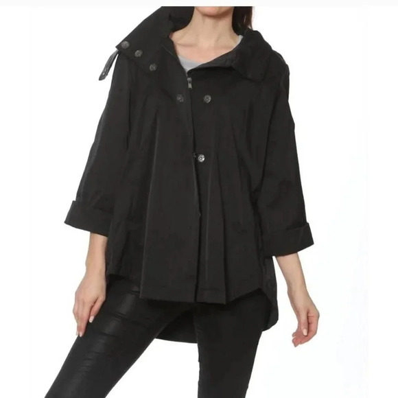 Ciao Milano Jackets & Blazers - Ciao Milano 1969 Savina Water Resistant Zip Up Hooded  Size Large Rain Jacket